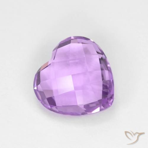 1.87ct Натуральный Средний розовый фиолетовый Аметист, Сердце, Чистота VVS