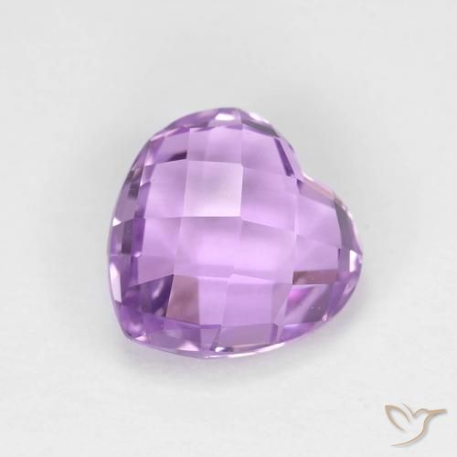 1.89ct Натуральный Средний розовый фиолетовый Аметист, Сердце, Чистота VVS