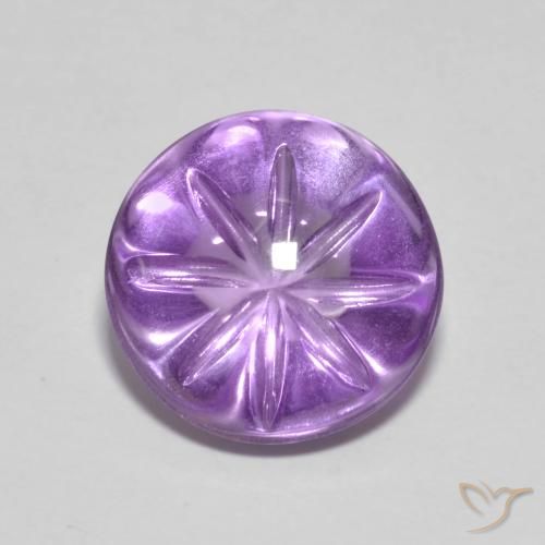 4.22ct Натуральный Ирис Вайолет Аметист, Круглый, Прозрачный