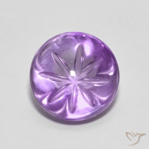 3.96ct Натуральный Ирис Вайолет Аметист, Круглый, Прозрачный