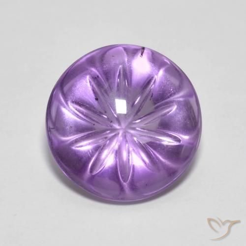 5.96ct Натуральный Ирис Вайолет Аметист, Круглый, Прозрачный