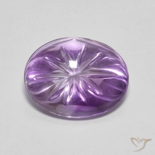6.70ct Натуральный Ирис Вайолет Аметист, Овал, Прозрачный