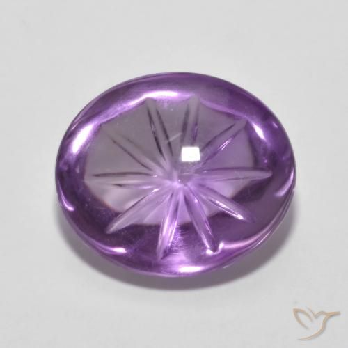 6.19ct Натуральный Ирис Вайолет Аметист, Овал, Прозрачный