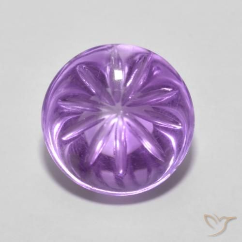 5.67ct Натуральный Ирис Вайолет Аметист, Круглый, Прозрачный