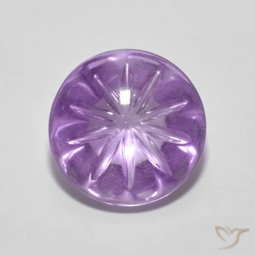 4.93ct Натуральный Ирис Вайолет Аметист, Круглый, Прозрачный