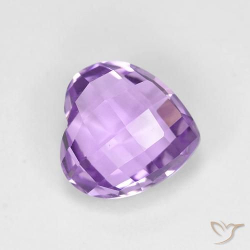 1.99 карата, натуральный Средний фиолетовый Аметист, Сердце, Чистота VVS