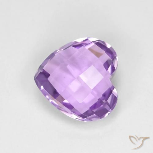 1.87ct Натуральный Средний фиолетовый Аметист, Сердце, Чистота VVS