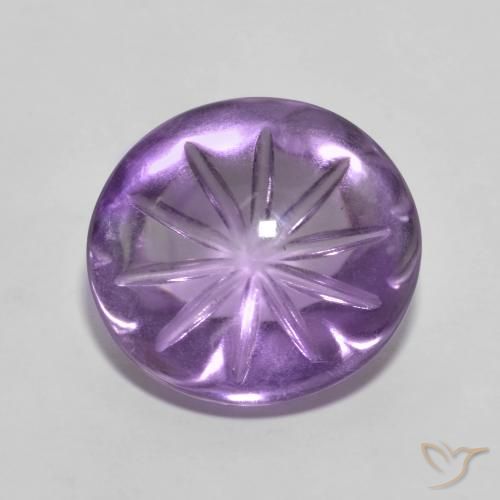 6.64ct Натуральный Интенсивный фиолетовый Аметист, Овал, Прозрачный