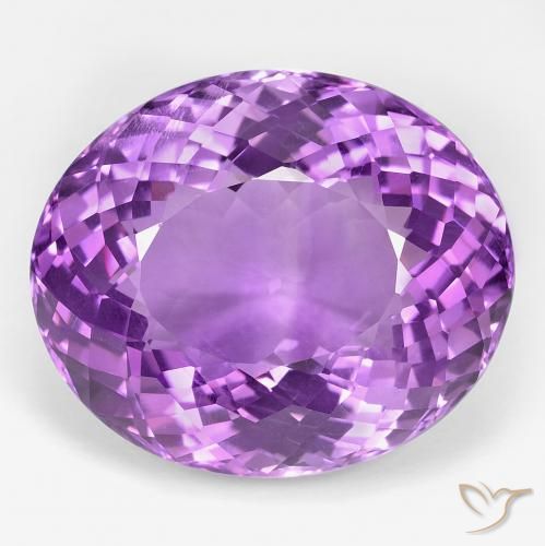 39.22ct Натуральный Глубокий пурпурно-фиолетовый Аметист, Овал, VVS-VS