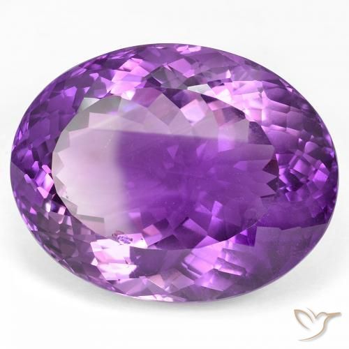 50.87 карата, натуральный Medium Dark-Violet Аметист, Овал, Чистота VS