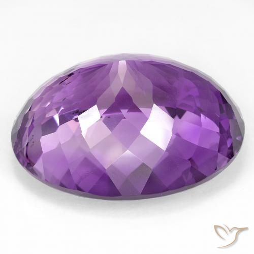 50.87 карата, натуральный Medium Dark-Violet Аметист, Овал, Чистота VS