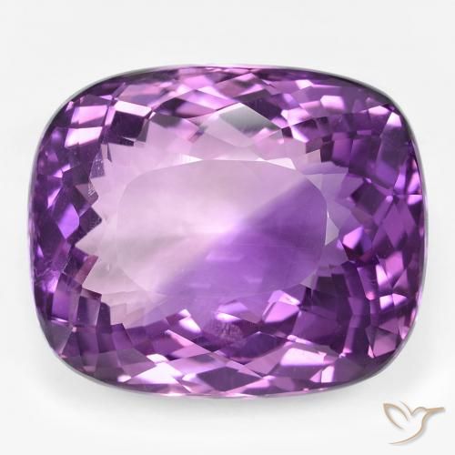 45.20ct Натуральный Средний фиолетовый Аметист, Подушка, VVS-VS