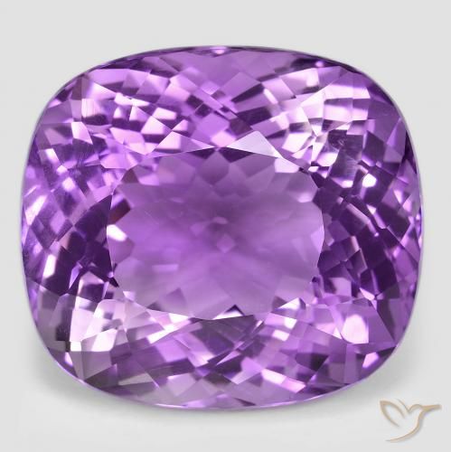 54.24ct Натуральный Средний фиолетовый Аметист, Подушка, VVS-VS