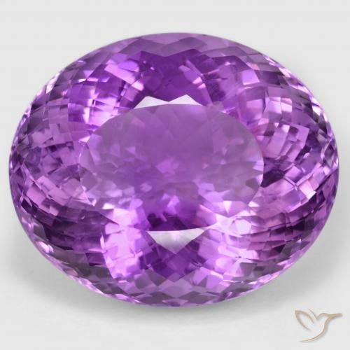 82.49ct Натуральный Ярко-розовый фиолетовый Аметист, Овал, Чистота VVS