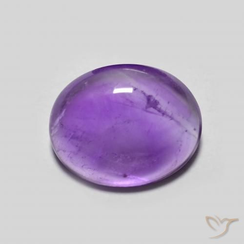 3.21ct Натуральный Темно-фиолетовый Аметист, Овал, Прозрачный