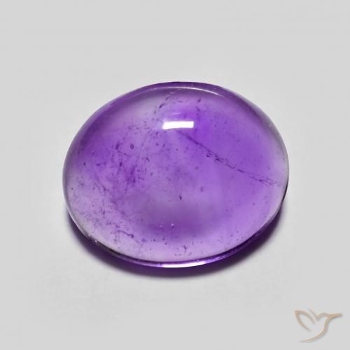3.99ct Натуральный Темно-фиолетовый Аметист, Овал, Прозрачный