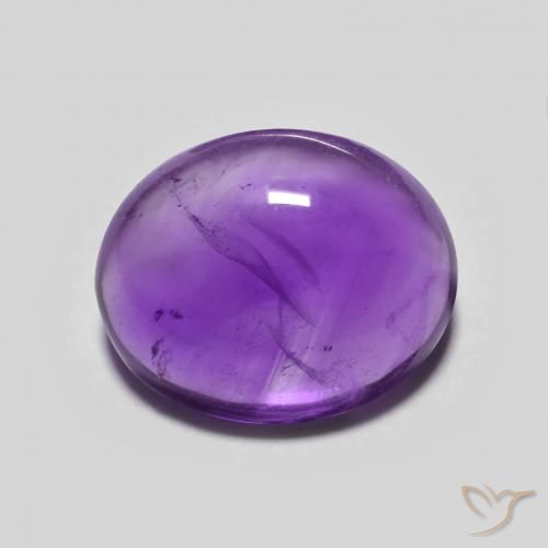 3.61ct Натуральный Темно-фиолетовый Аметист, Овал, Прозрачный