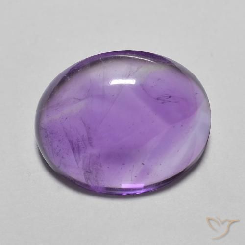 3.60ct Натуральный Medium Light-Violet Аметист, Овал, Прозрачный