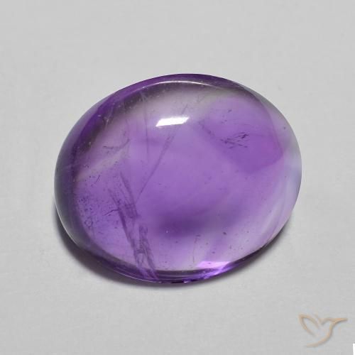 3.60 карата, натуральный Medium Light-Violet Аметист, Овал, Прозрачный
