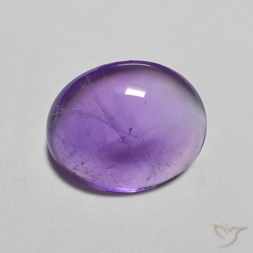 2.51 карата, натуральный Medium Light-Violet Аметист, Овал, Прозрачный