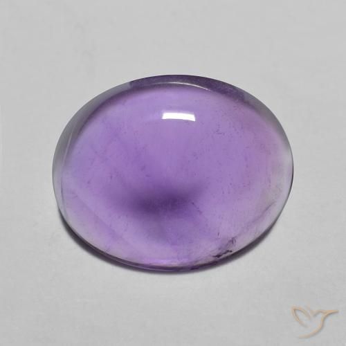 2.82ct Натуральный Средний фиолетовый Аметист, Овал, Прозрачный