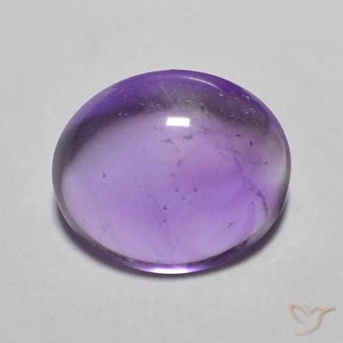 3.54ct Натуральный Интенсивный фиолетовый Аметист, Овал, Прозрачный