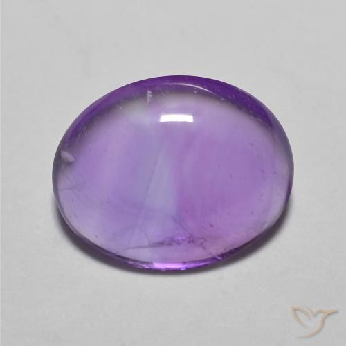3.16ct Натуральный Ярко-фиолетовый Аметист, Овал, Прозрачный