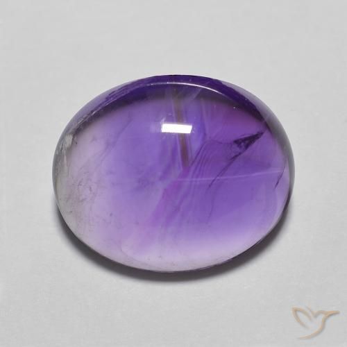4.22ct Натуральный Medium Light-Violet Аметист, Овал, Прозрачный