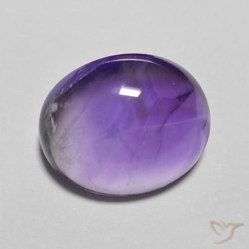 4.22 карата, натуральный Medium Light-Violet Аметист, Овал, Прозрачный