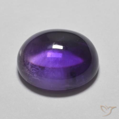 4.22 карата, натуральный Medium Light-Violet Аметист, Овал, Прозрачный