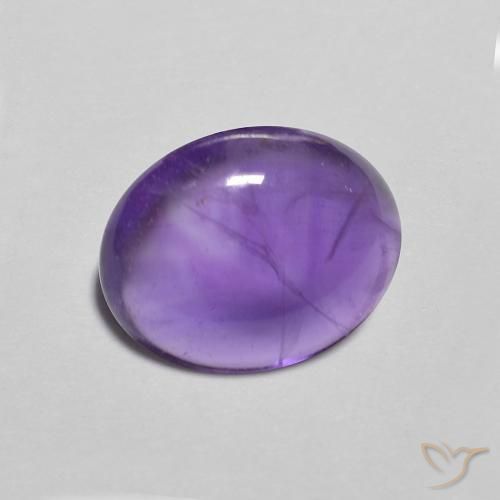2.45 карата, натуральный Medium Light-Violet Аметист, Овал, Прозрачный