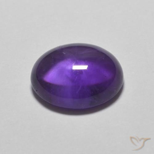 2.45 карата, натуральный Medium Light-Violet Аметист, Овал, Прозрачный