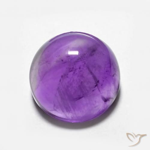 3.67ct Натуральный Ярко-фиолетовый Аметист, Круглый, Прозрачный