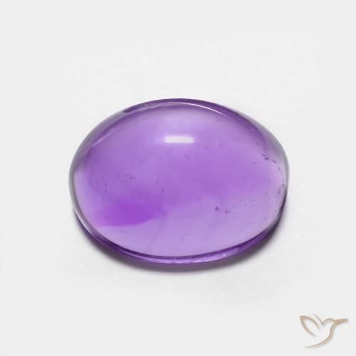 3.09ct Натуральный Средний фиолетовый Аметист, Овал, Прозрачный