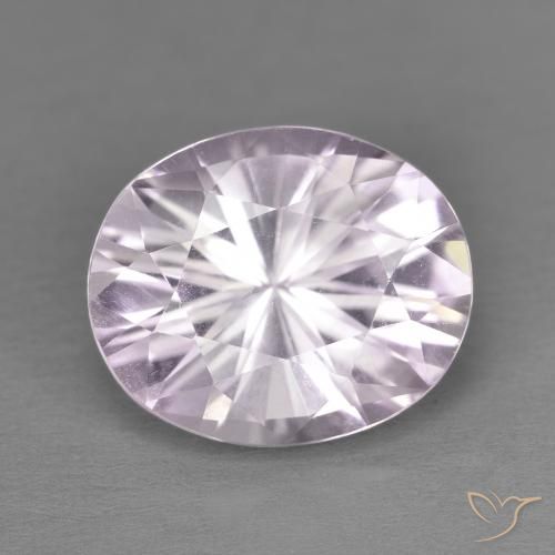 4.69ct Натуральный Светло-розовато-фиолетовый Аметист, Овал, Чистота VVS