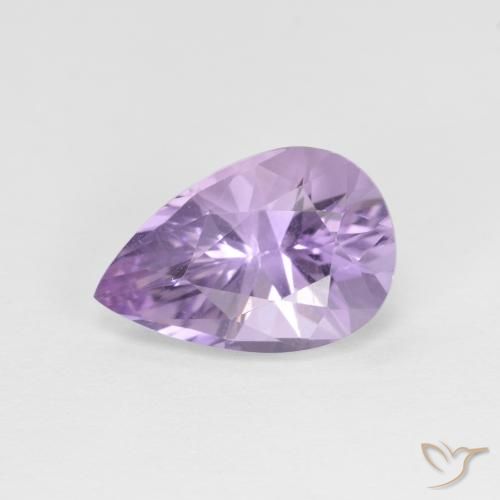 2.35ct Натуральный Светлый Ирис Фиолетовый Аметист, Форма груши, Чистота VVS
