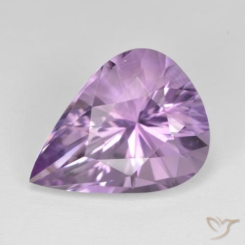 8.26ct Натуральный Ирис Вайолет Аметист, Форма груши, Чистота VVS