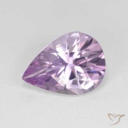 2.65ct Натуральный Средний фиолетовый Аметист, Форма груши, Чистота VVS