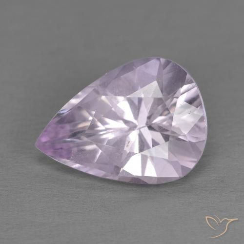 3.27ct Натуральный Светлый Ирис Фиолетовый Аметист, Форма груши, Чистота VS