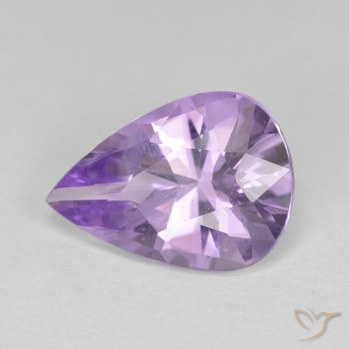 3.86 карата, натуральный Medium Light-Violet Аметист, Форма груши, VVS-VS
