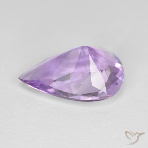 3.86 карата, натуральный Medium Light-Violet Аметист, Форма груши, VVS-VS