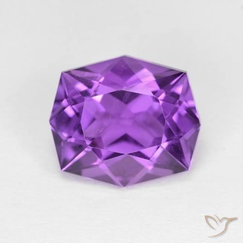 4.36ct Натуральный Средний фиолетовый Аметист, причудливая, VVS-VS