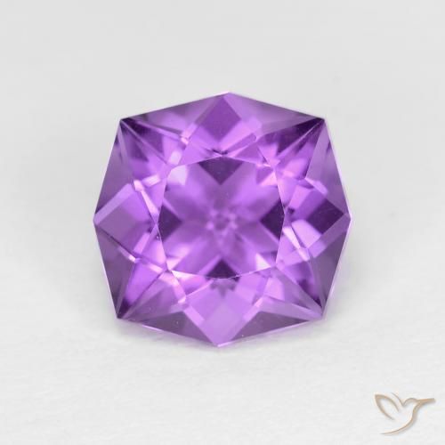 3.01ct Натуральный Средний пурпурно-фиолетовый Аметист, причудливая, Чистота VVS