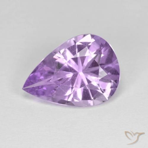 2.80ct Натуральный Ирис Вайолет Аметист, Форма груши, Чистота VVS