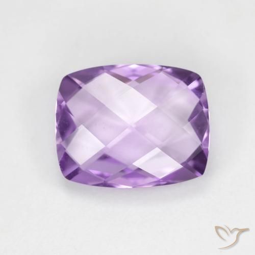2.78ct Натуральный Розовато-фиолетовый Аметист, Подушка, Чистота VVS