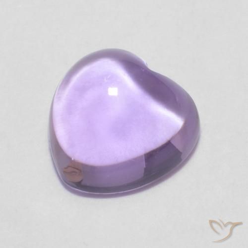 0.88 карата, натуральный Medium Light-Violet Аметист, Сердце, Прозрачный