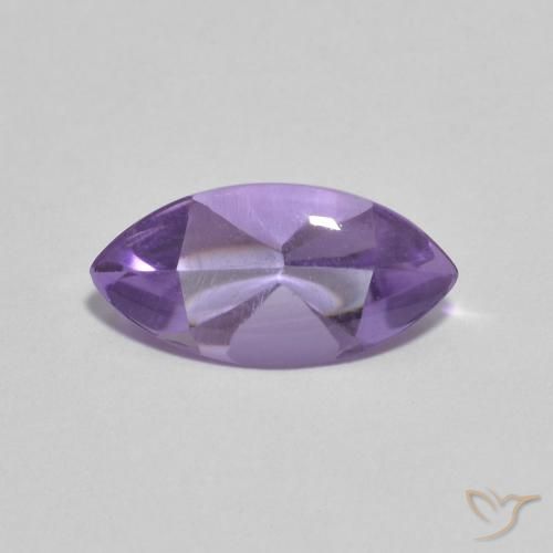 1.57ct Натуральный Средний фиолетовый Аметист, Маркиза, Прозрачный
