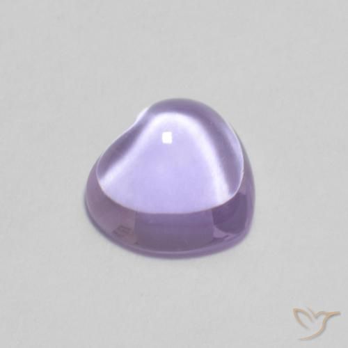0.81ct Натуральный Светло-фиолетовый Аметист, Сердце, Прозрачный