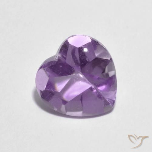 1.97ct Натуральный Ирис Вайолет Аметист, Сердце, Прозрачный
