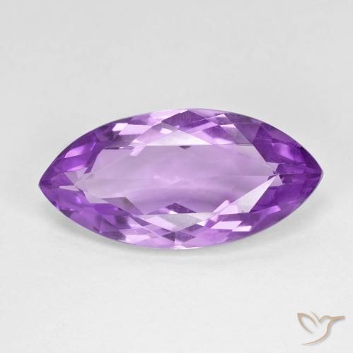 7.10ct Натуральный Глубокий пурпурно-фиолетовый Аметист, Маркиза, Чистота VVS